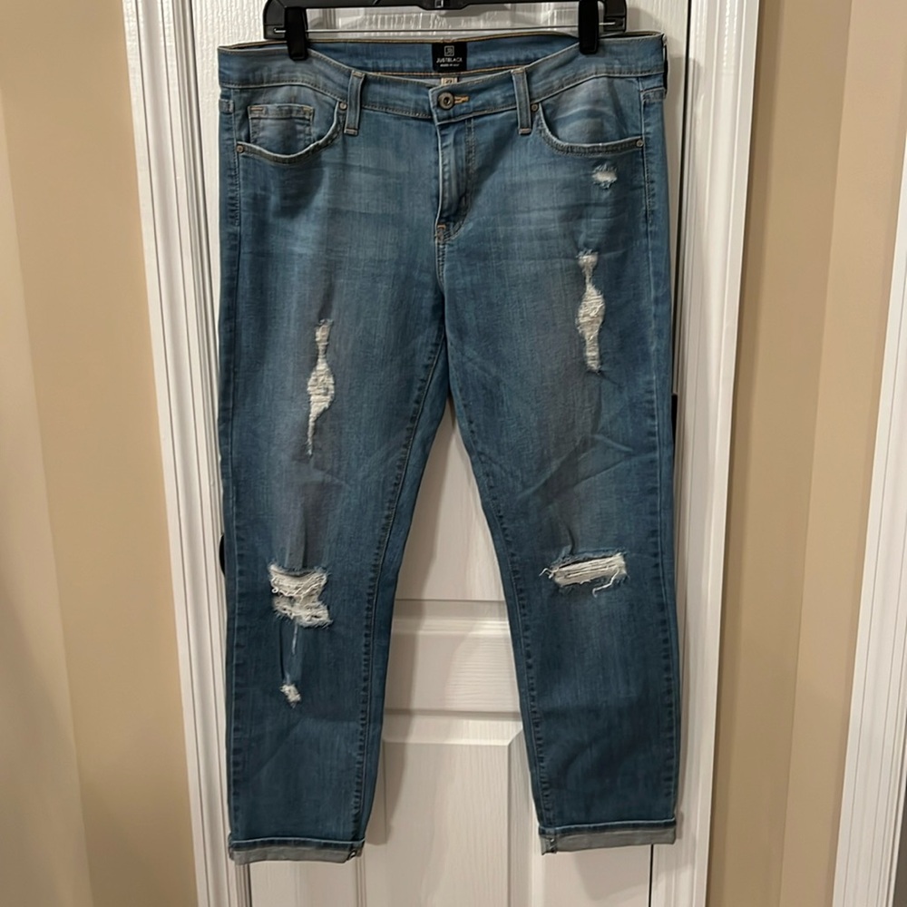 Just Black distressed jeans. 29.